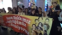 Mersin'de Kadın Cinayetleri Protesto Edildi