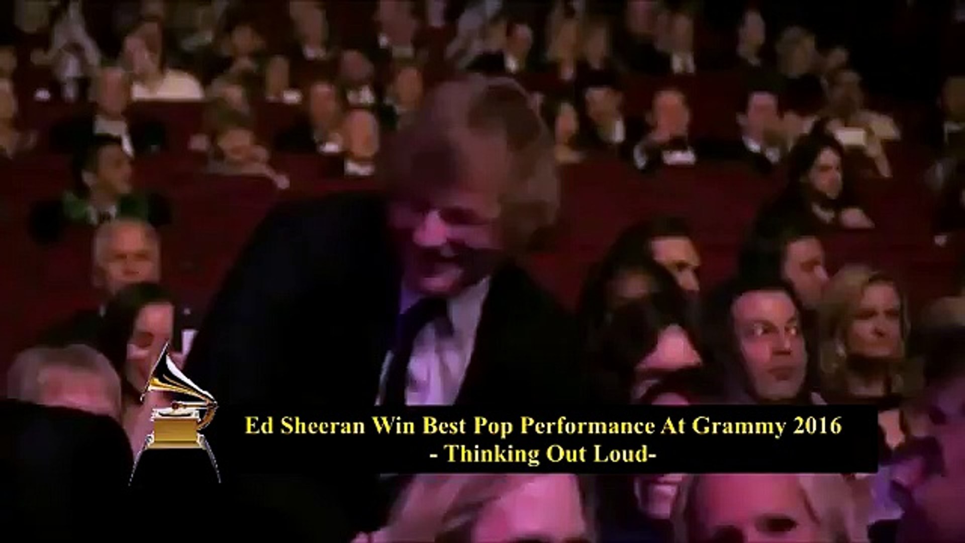 Ed Sheeran Wins Best Song Of The Year - Grammy Awards 2016