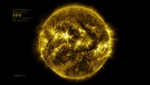 Timelapse du soleil sur une année filmé par la Nasa