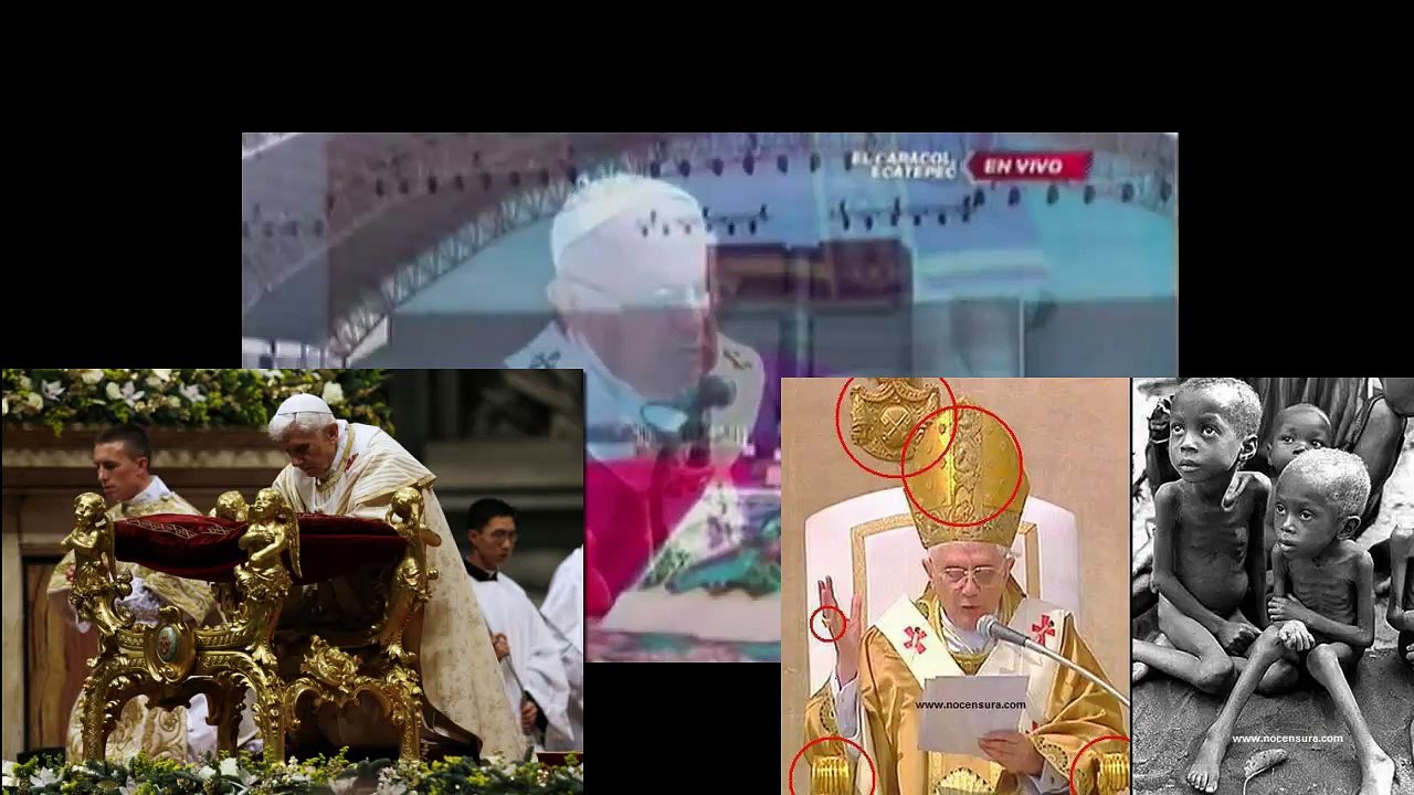 El papa habla de la riqueza y vanidad como algo que no es parte de la Obra de Dios.