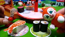 アンパンマンアニメおもちゃ❤食パンマンとドキンちゃんお寿司屋さん❤おかあさんといっしょ♦ アニメきっず animation Anpanman Toy