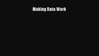 Read Making Data Work Ebook Free