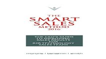 The Smart Sales Method 2016  The CEO s Guide To Improving Sales Results For B2B Technology Sales