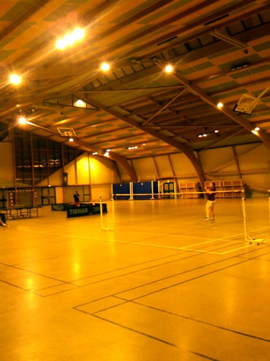 Entrainement de simple en fin de séance du mardi 16 février