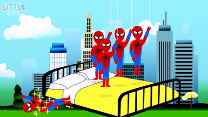 Five Little Spiders Jumping on the Bed - Nursery Rhyme for Kids