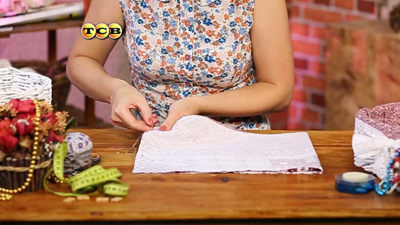 Чехол для корзинки из ткани. Мамам на заметку