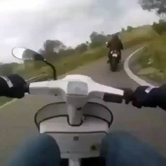 When your scooter has too much power...