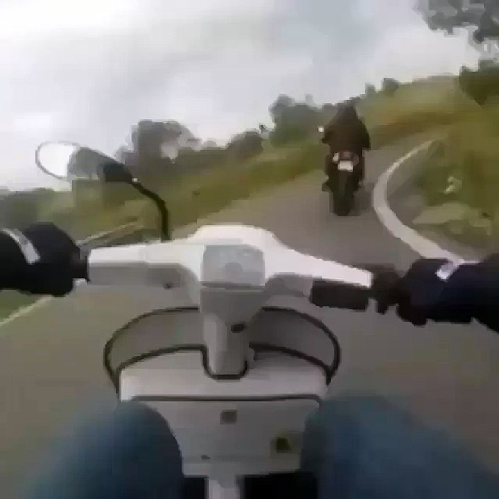 When your scooter has too much power...
