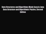 Read Data Structures and Algorithms Made Easy in Java: Data Structure and Algorithmic Puzzles