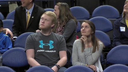 Fan Goes In To Hug Fellow Fan - Dabs Right In Her Face