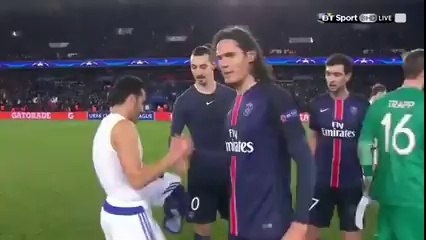 ibrahimovic and pedro -Exchanging shirts