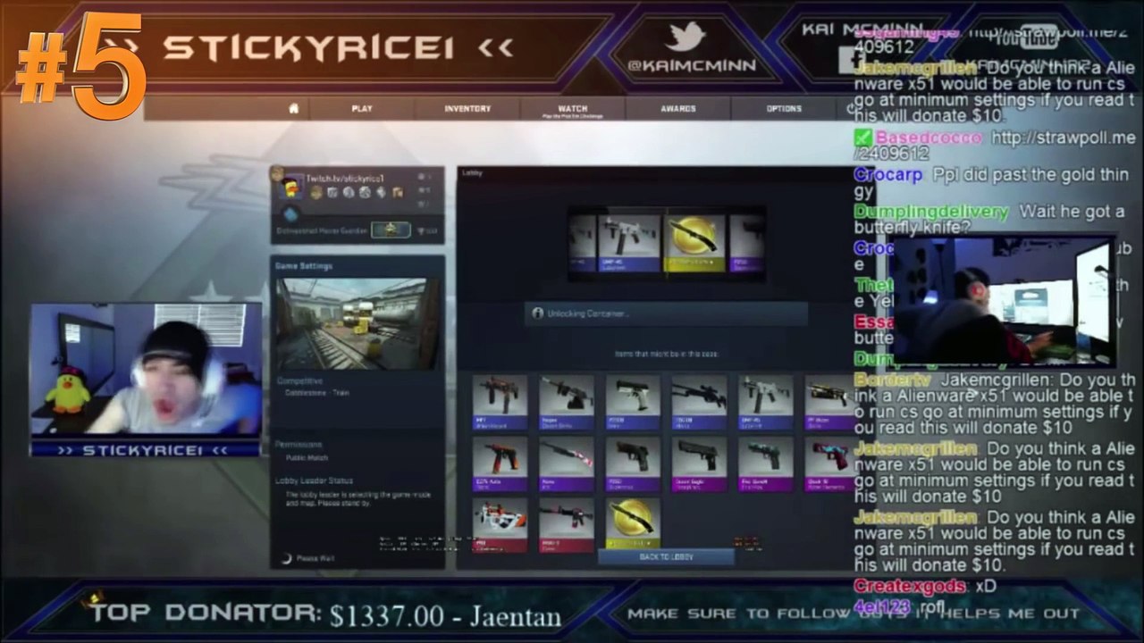 Top 10 CS  GO Knife Opening Reactions