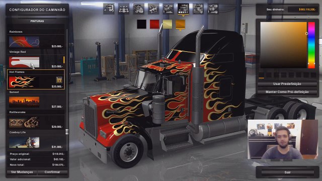 Kenworth W900, Nerf na Polícia e Dica da Seta - American Truck Simulator