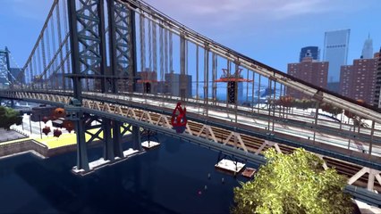 Spiderman et Buzz lEclair du film Toy Story, samusent à voler dans la ville ✪ Disney