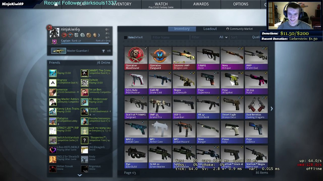 Souvenir AWP Dragon Lore Factory New Unboxing! (CS GO Skins)