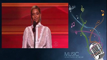 Beyonce Amazing Speech before Announcing Record Of The Year - Grammy Awards 2016