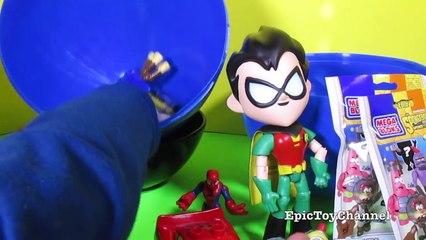 LIGHTNING McQUEEN Giant PLAY-DOH Surprise Egg with Robin [Teen Titans Go] + SpongeBob Movi