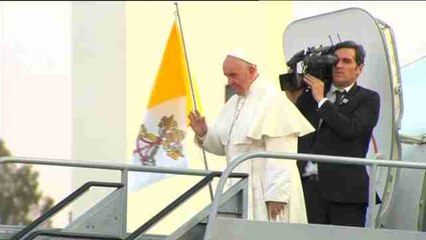 El papa parte hacia la Ciudad de México por última vez durante su visita