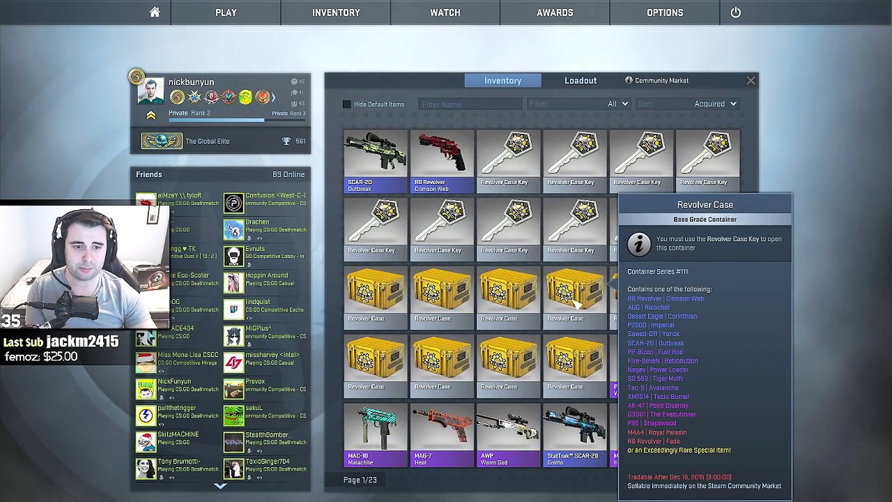 CSGO REVOLVER CASE OPENING - R8 REVOLVER CS GO - NEW CASE