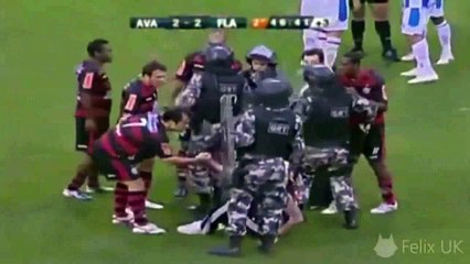 Football Crazy Fans on Pitch