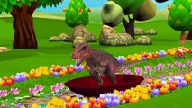 3D Dinosaurs Cartoons Finger Family Rhymes Collection for Children | Animals Cartoons Coll