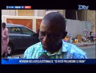 Révision des listes éléctorales: "Ce n'est pas encore le rush"