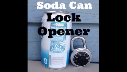 How To Open a Lock With a Soda Can