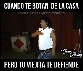 Cuando te botan de la casa pero tu viejita te defiende