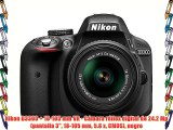 Nikon D3300   18-105 mm VR - Cámara réflex digital de 24.2 Mp (pantalla 3 18-105 mm 5.8 x CMOS)