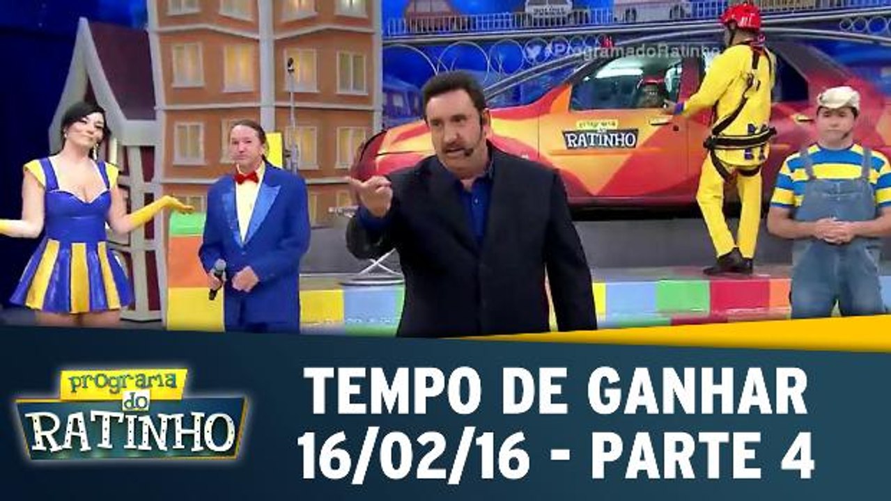 Programa do Ratinho 16.02.16 - Tempo de Ganhar - Parte 4