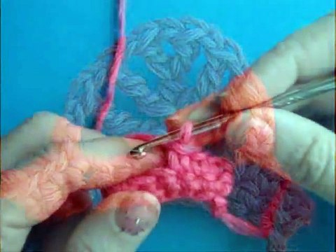 Вязание крючком - Урок 56 Сложный столбик лист