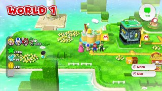 Super Mario 3D World- The Elusive Game Over Screen [4 Player]
