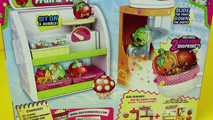 Shopkins With Frozen Elsa, Anna, & Lego Duplo Spider-Man Fruit and Veg Stand DisneyCarToys