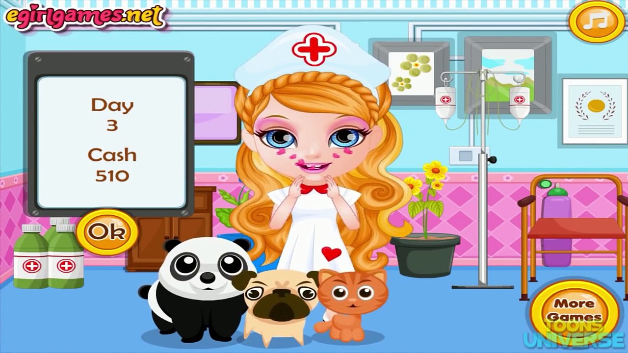 Baby Barbie Pet Hospital (Help Little Girl Take Care of All the Animals) Cute Game for Children