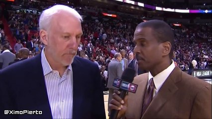 Gregg Popovich's Funny Interview - Spurs vs Heat - February 9, 2016 - NBA 2015-16 Season