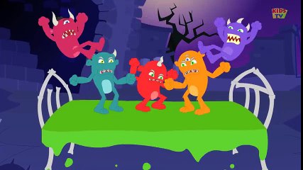 Five Little Monsters | Halloween Song