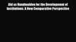 [PDF] Aid as Handmaiden for the Development of Institutions: A New Comparative Perspective