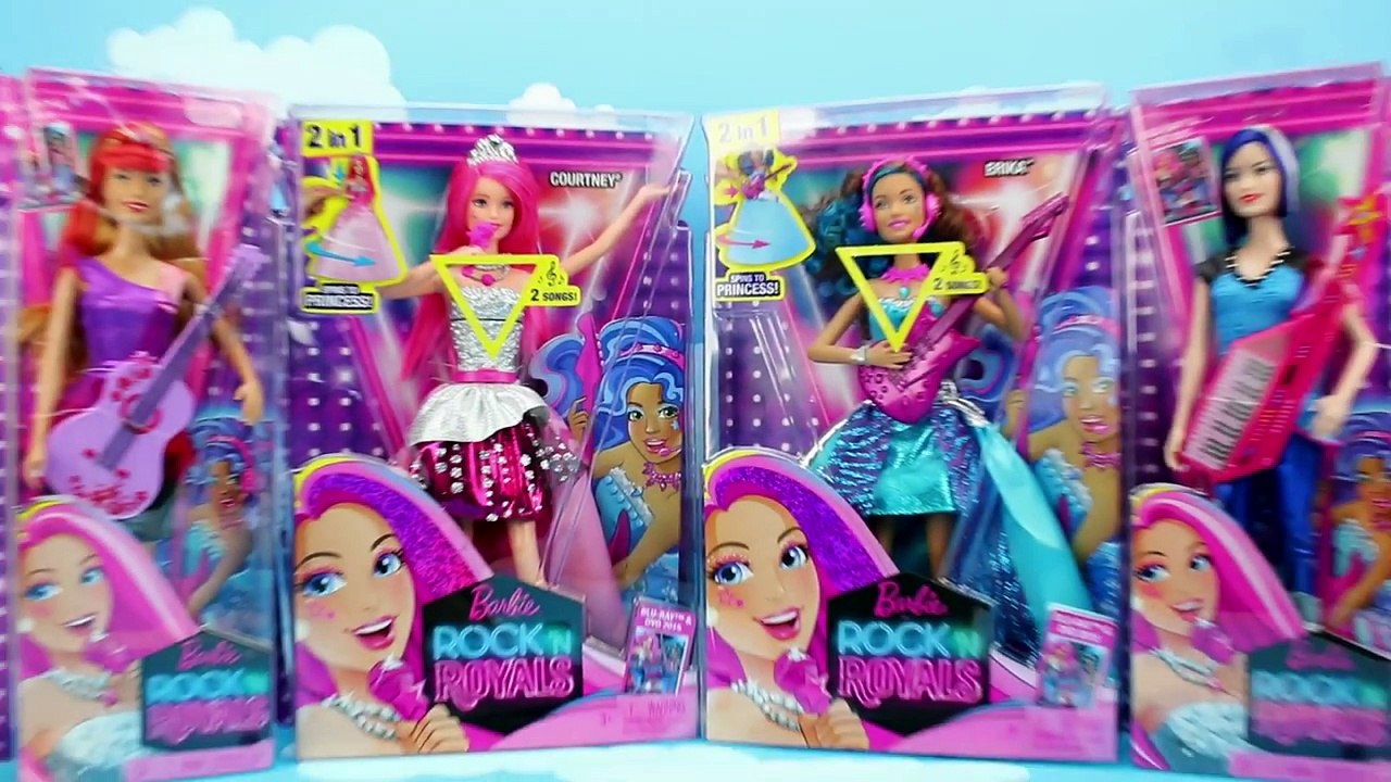 New Barbie Rock N Royals Full Set Transforming Stage & Singing Dolls. DisneyToysFan.
