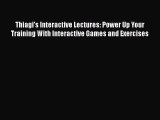 PDF Thiagi's Interactive Lectures: Power Up Your Training With Interactive Games and Exercises