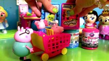 Peppa Pig & George Go Shopping Shopkins Surprise Baskets   Fashems Disney Frozen Mashems Paw Patrol