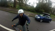 Electric Skateboarding in Gold Gate Park, San Francisco