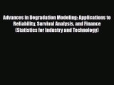 [PDF] Advances in Degradation Modeling: Applications to Reliability Survival Analysis and Finance