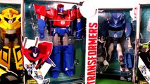 TRANSFORMERS Robots in Disguise Optimus Prime Bumblebee & Imaginext Toys a Transformers Video