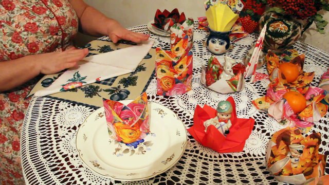 Как Сложить Салфетки Корона - Красивая сервировка Стола