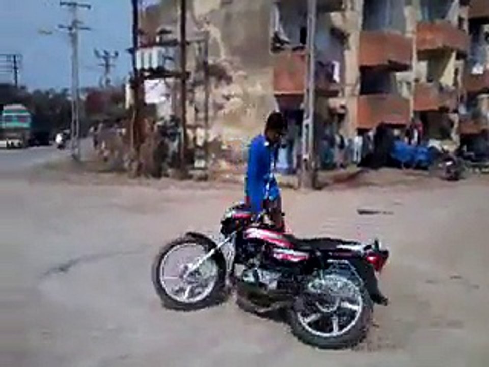 A stuntman being chased by cows while doing stunt !!!