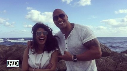 1st Look Dwayne Johnson and Priyanka Chopra in Baywatch