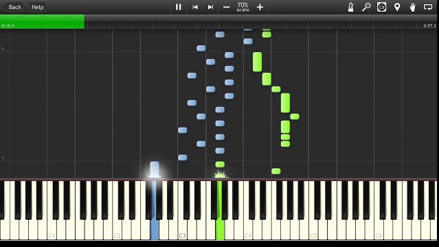 Маша и Медведь - Песенка про дружбу (Весна пришла) [Synthesia Tutorial]