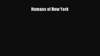 Read Humans of New York PDF Online