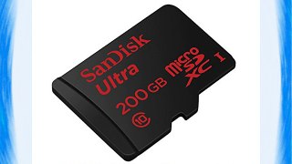 SanDisk SDSQUNC-200G-GZFMA - Tarjeta memoria microSDXC de 200 GB (UHS-I con adaptador SD velocidad