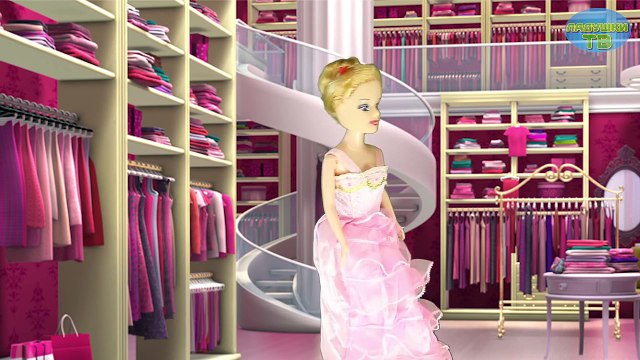 Мультик про Барби, Анну и Эльзу на русском Лепим из пластилина Плей До платье Малефисенты